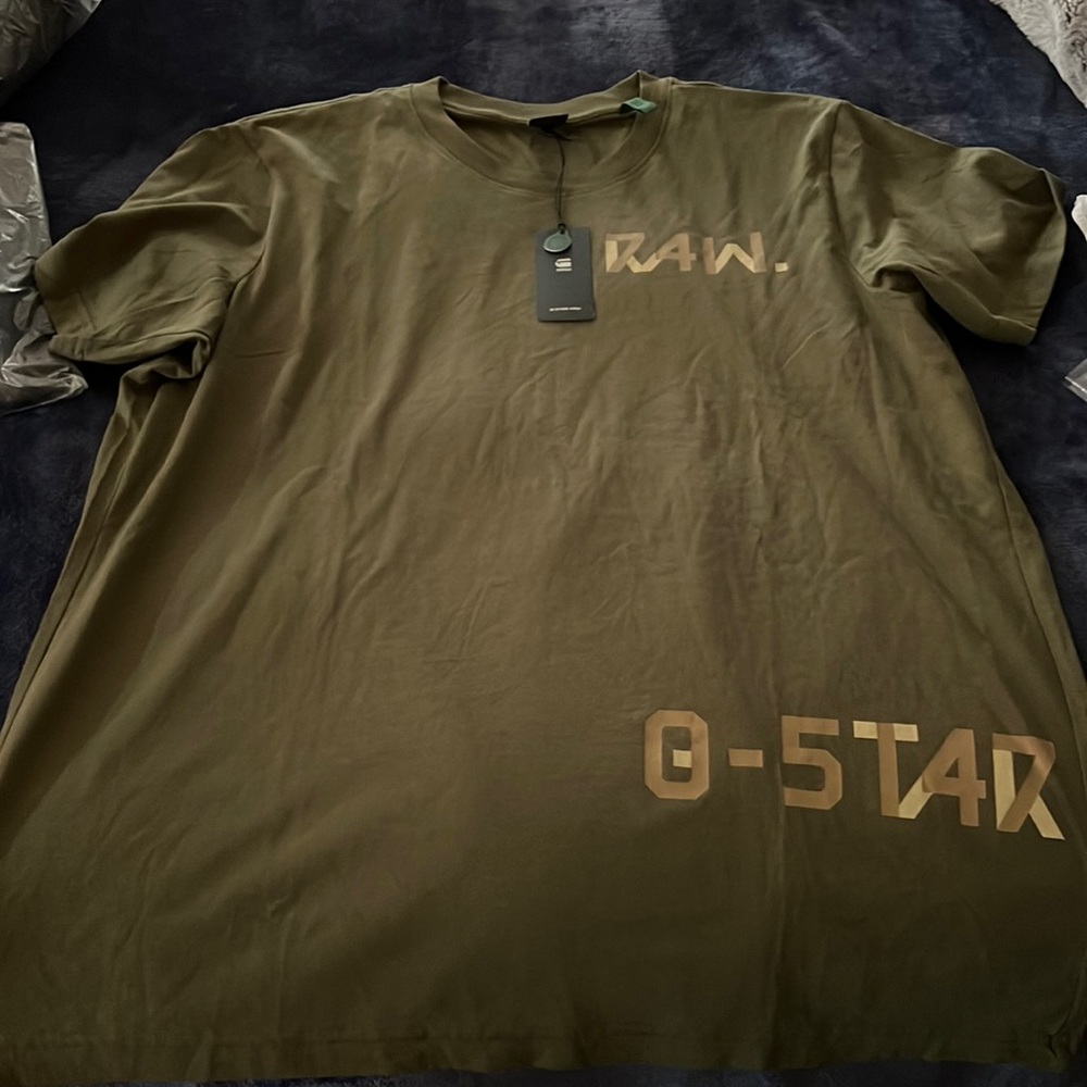 G-STAR GREEN TEE SHIRT XL NWT